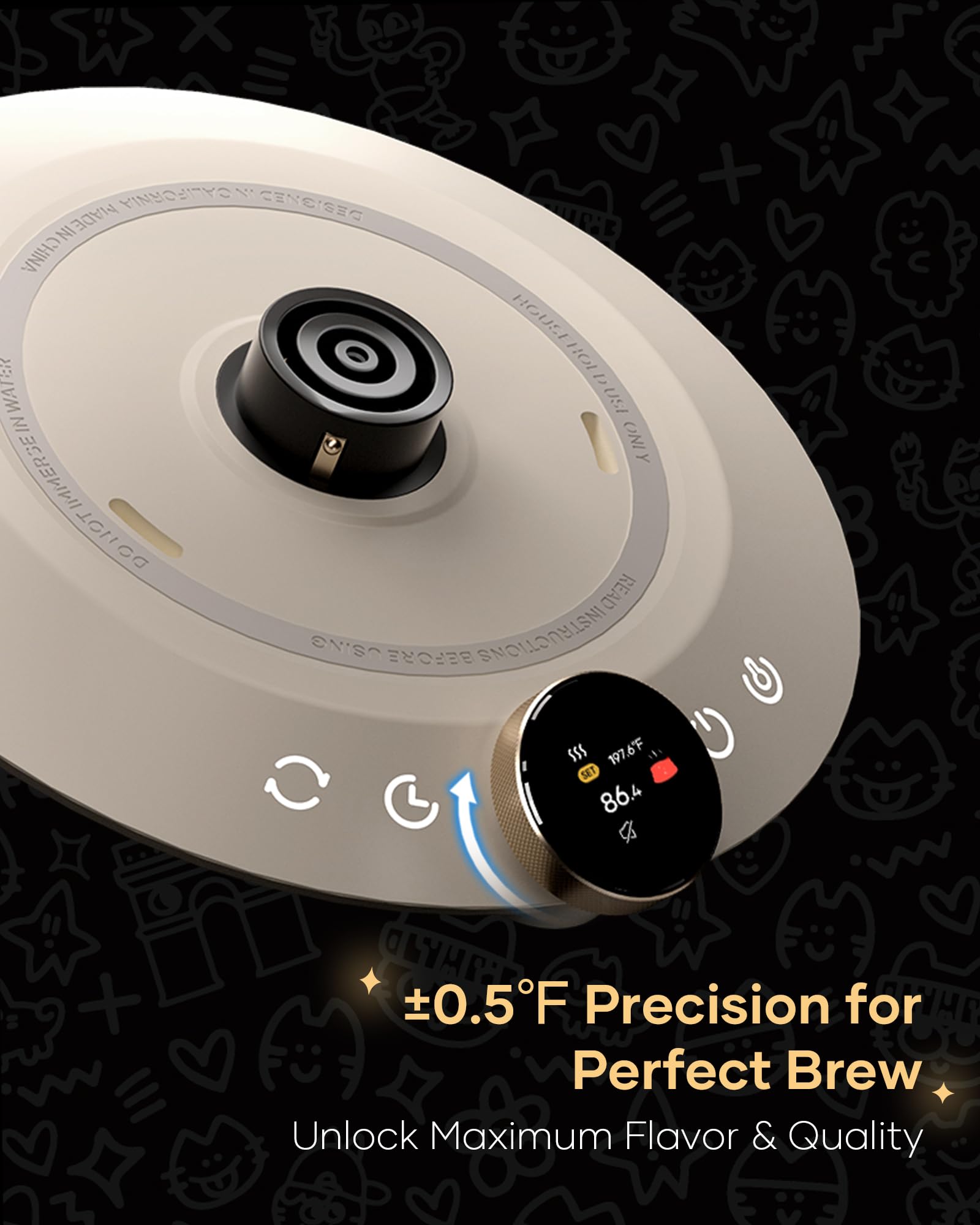 Cocinare x Chanoir FLOW M9 Pro Electric Kettle, Art de Paris